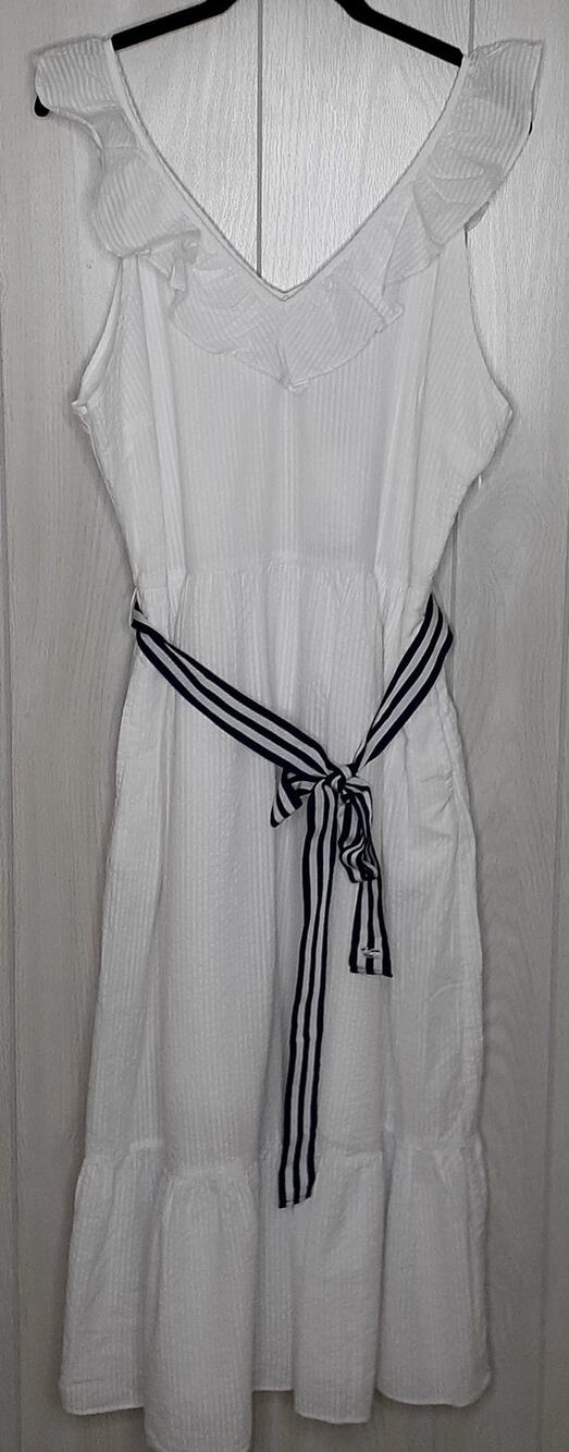 Vineyard Vines x Target White Sundress Size XL Hip Pockets Lined